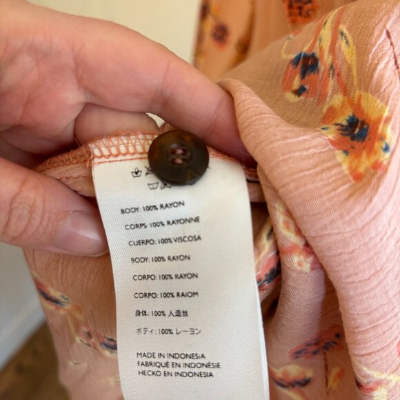 Faithfull the Brand Floral Peach Dress - Picture 7 of 11